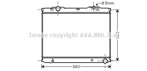 AVA QUALITY COOLING Радиатор, охлаждение двигателя KA2055